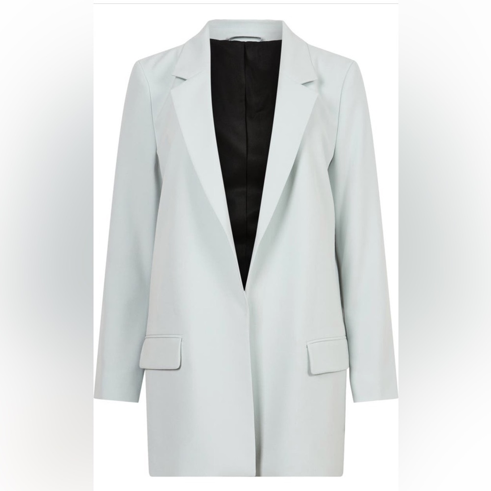 AllSaints Aleida Blazer ice blue color - Picture 4 of 9